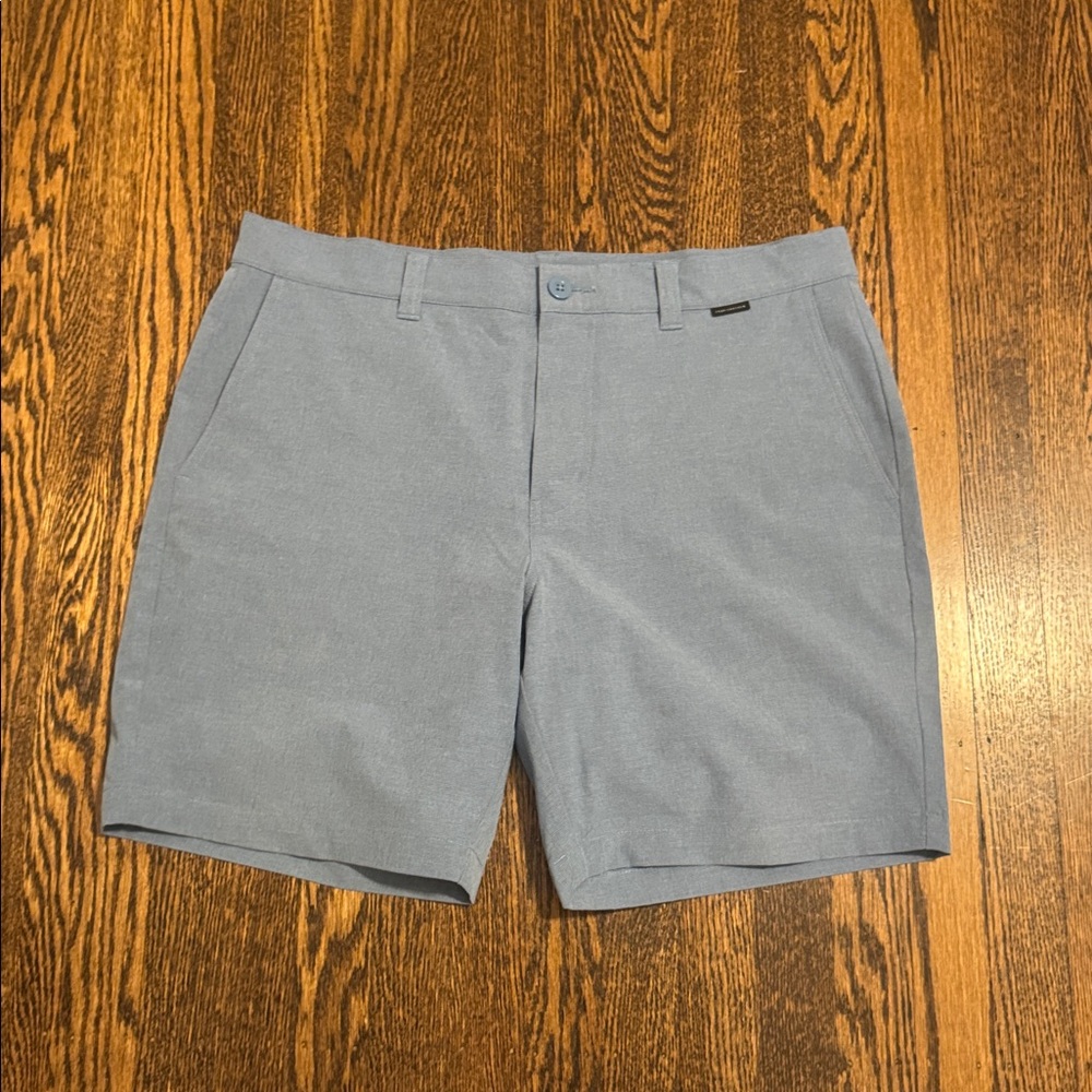 Travis Mathew Dark Blue Flat Front Shorts